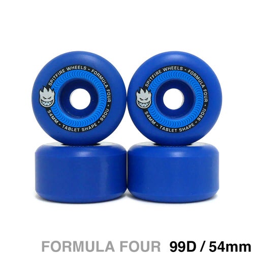 SPITFIRE WHEEL スピットファイヤー ウィール FORMULA FOUR（F4）99D TABLETS アイスブルー 54mm スケートボード スケボー 1