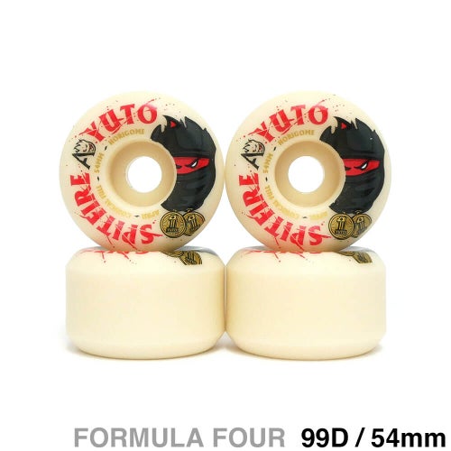 SPITFIRE WHEEL スピットファイヤー ウィール FORMULA FOUR（F4）99D CONICAL FULL SPITFIRE X APRIL YUTO HORIGOME 54mm スケートボード スケボー 1
