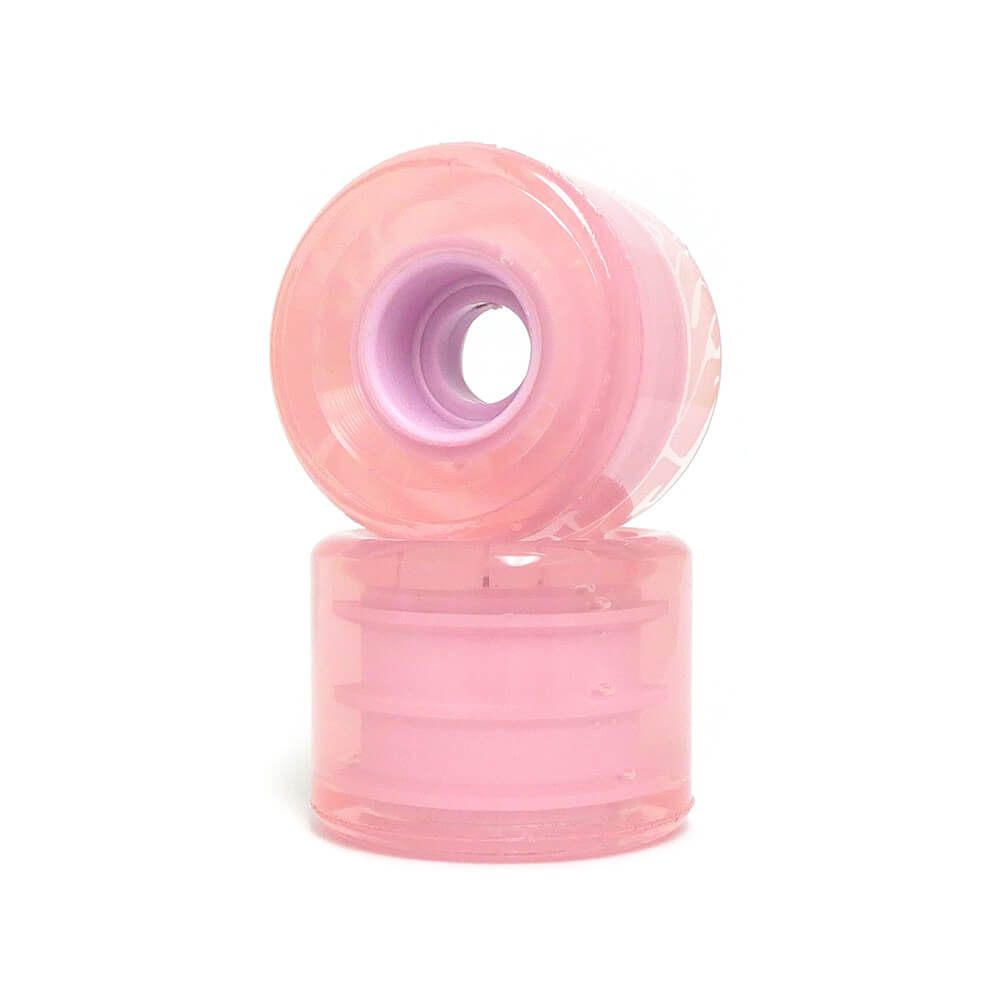 OJ WHEEL オージェー ソフトウィール（クルーザー）MINI SUPER JUICE（78A）BUBBLE GUM TRANSPARENT ピンク 55mm スケートボード スケボー 2
