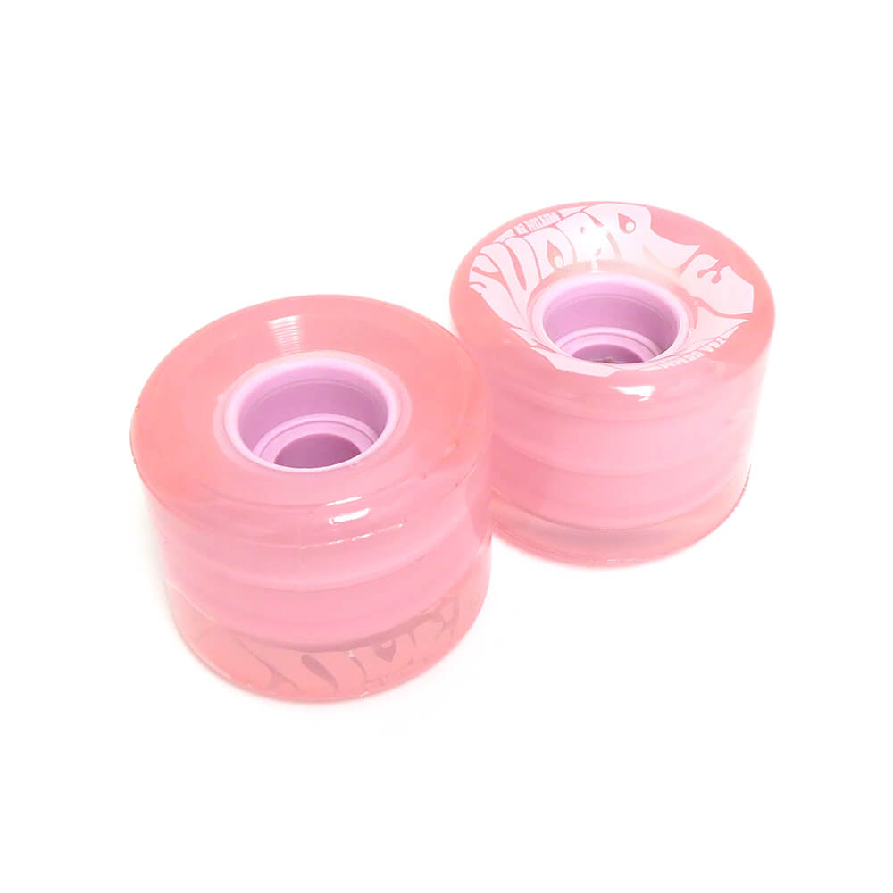 OJ WHEEL オージェー ソフトウィール（クルーザー）MINI SUPER JUICE（78A）BUBBLE GUM TRANSPARENT ピンク 55mm スケートボード スケボー 3