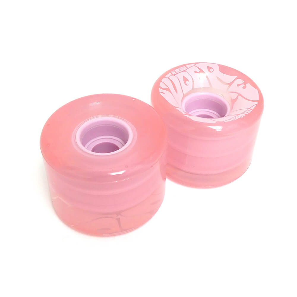 OJ WHEEL オージェー ソフトウィール（クルーザー）SUPER JUICE（78A）BUBBLE GUM TRANSPARENT ピンク 60mm スケートボード スケボー 3