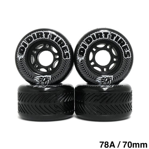OJ WHEEL オージェー ソフトウィール（クルーザー） THUNDER JUICE（78A）DIRT TIRES VANDALS 黒 70mm スケートボード スケボー 1