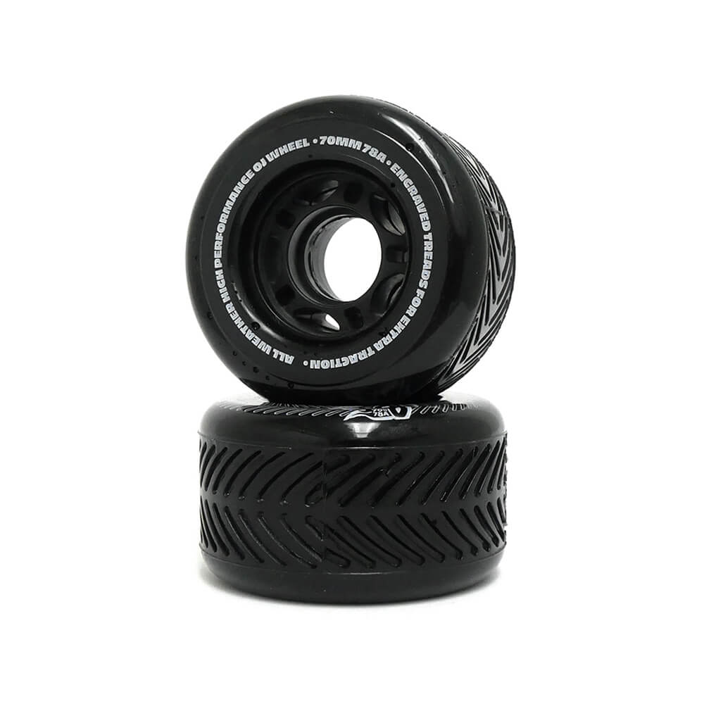 OJ WHEEL オージェー ソフトウィール（クルーザー） THUNDER JUICE（78A）DIRT TIRES VANDALS 黒 70mm スケートボード スケボー 2