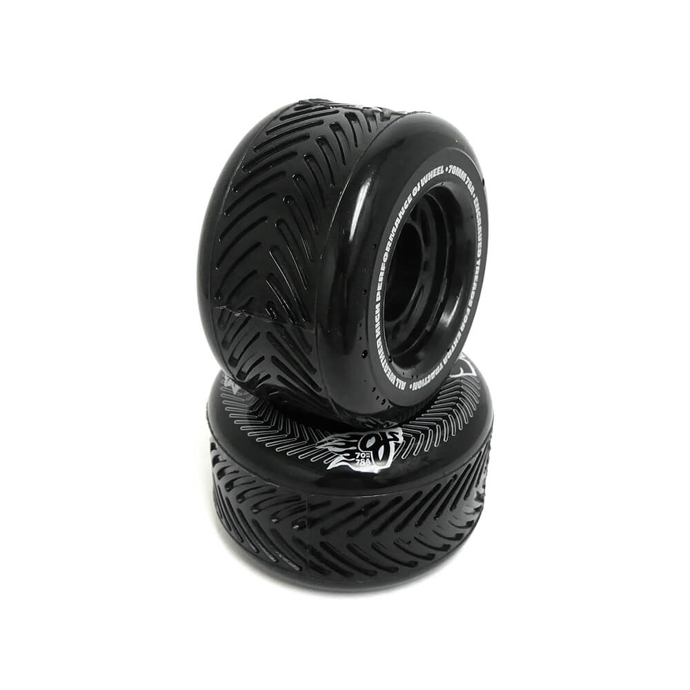 OJ WHEEL オージェー ソフトウィール（クルーザー） THUNDER JUICE（78A）DIRT TIRES VANDALS 黒 70mm スケートボード スケボー 4