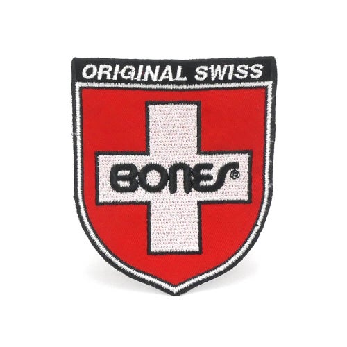 BONES PATCH ボーンズ ワッペン SWISS SHIELD スケートボード スケボー 1