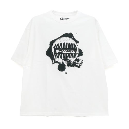 100GUMS T-SHIRT 100ガムズ Tシャツ 100GUMS WHITE スケートボード スケボー