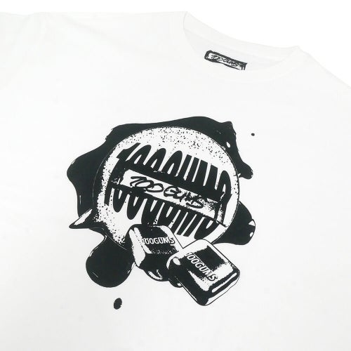 100GUMS T-SHIRT 100ガムズ Tシャツ 100GUMS WHITE スケートボード スケボー 01