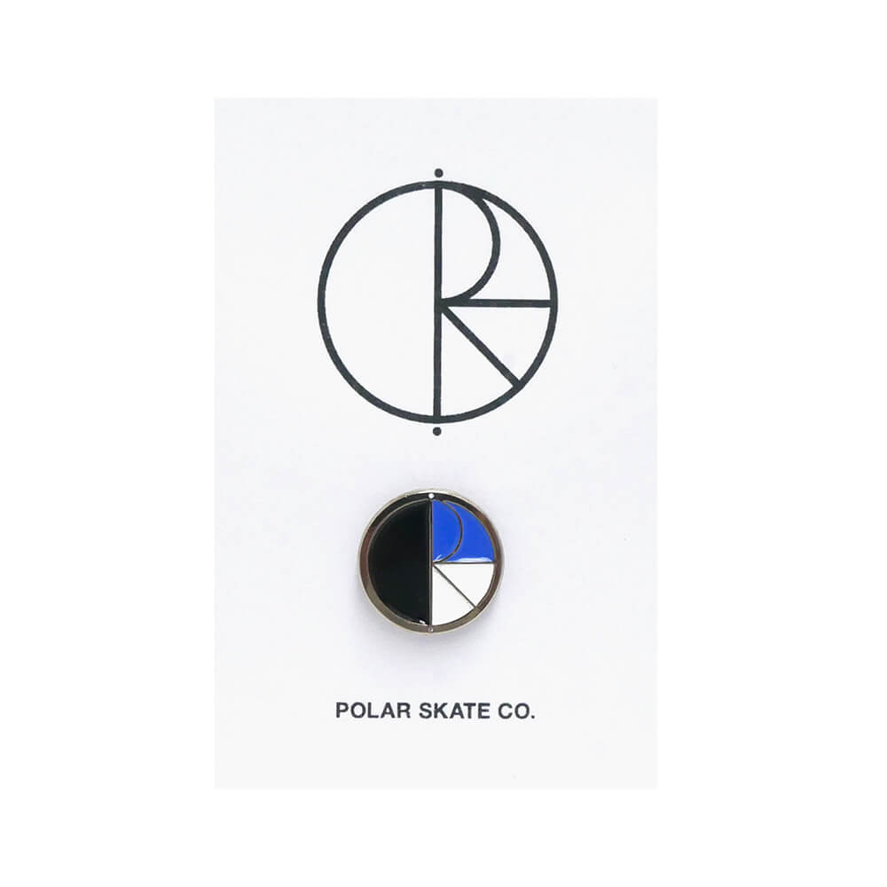 POLAR BADGE ポーラー バッジ TRIO FILL LOGO PIN NAVY/BLUE/WHITE スケートボード スケボー 3