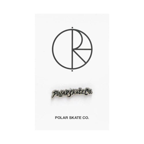 POLAR BADGE ポーラー バッジ SURF LOGO PIN SILVER スケートボード スケボー 3