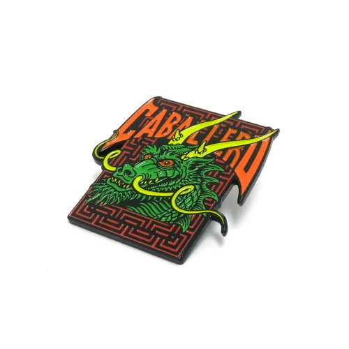 POWELL PERALTA BADGE パウエルペラルタ バッジ CAB STREET DRAGON LAPEL PIN GREEN スケートボード スケボー 1