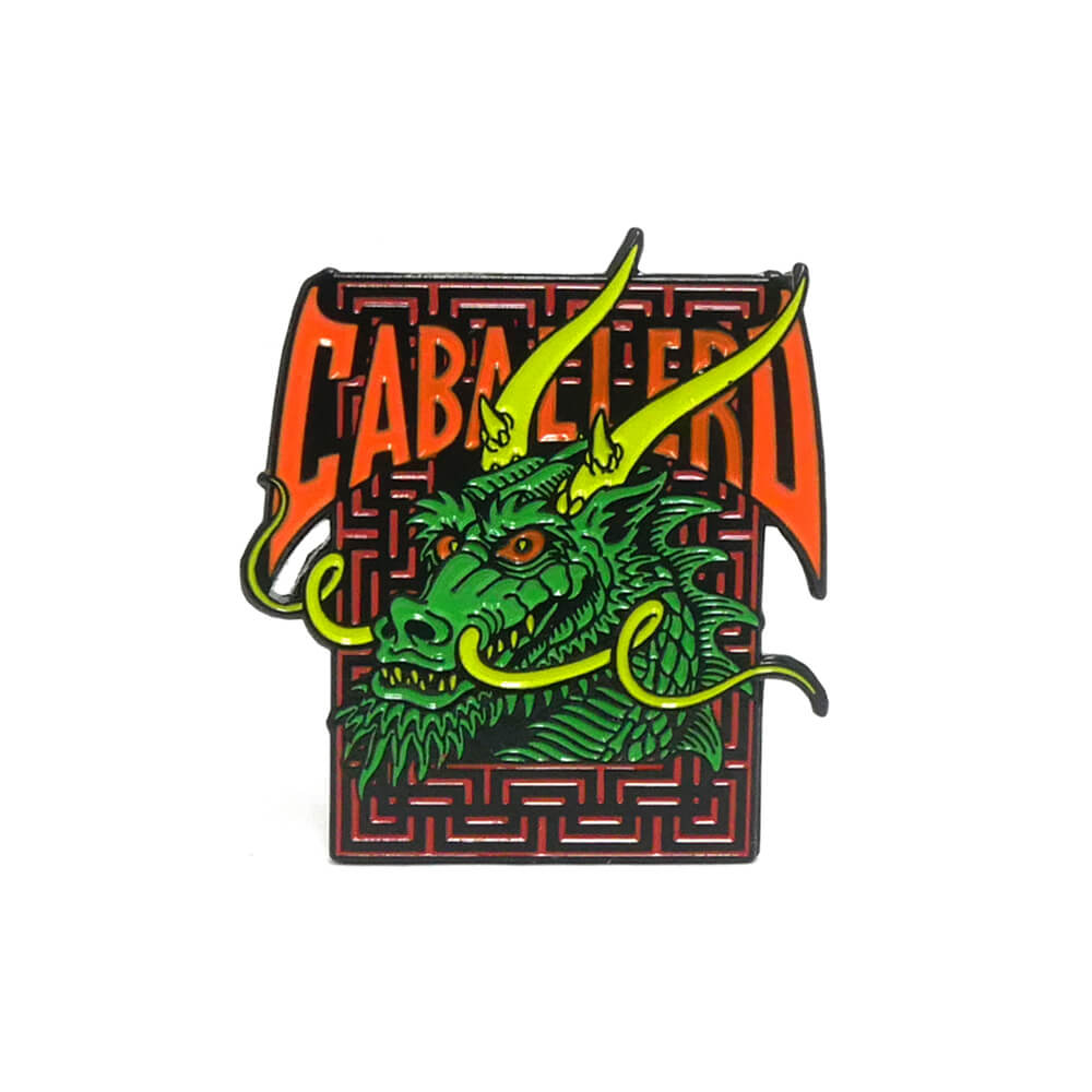 POWELL PERALTA BADGE パウエルペラルタ バッジ CAB STREET DRAGON LAPEL PIN GREEN スケートボード スケボー 3