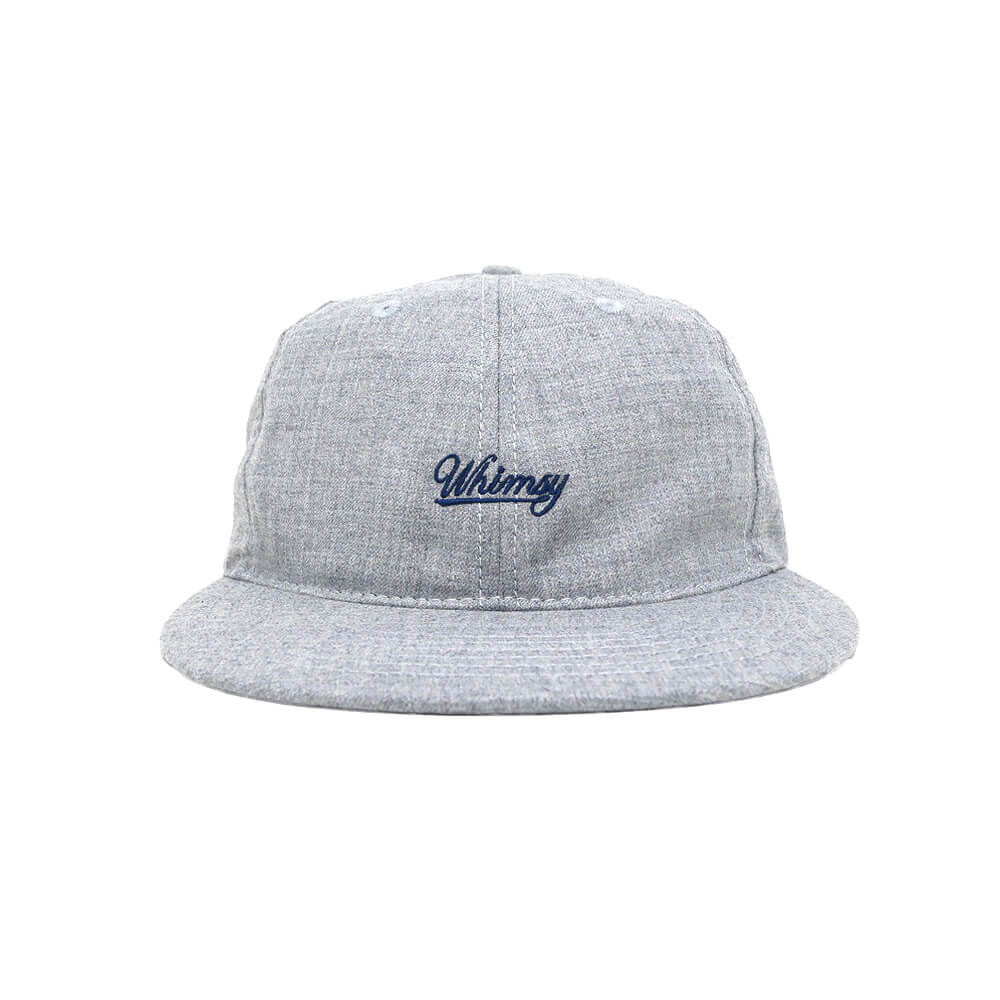 WHIMSY CAP< ウィムジー キャップ SMALL LOGO GREY スケートボード スケボー 1