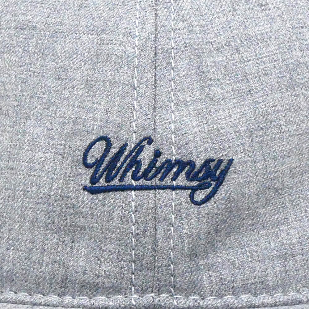 WHIMSY CAP< ウィムジー キャップ SMALL LOGO GREY スケートボード スケボー 4