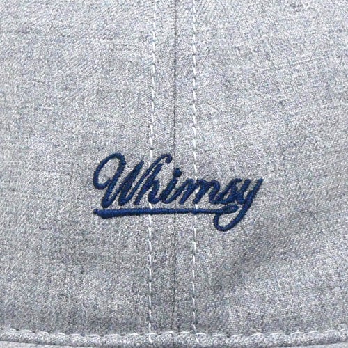 WHIMSY CAP< ウィムジー キャップ SMALL LOGO GREY スケートボード スケボー 4