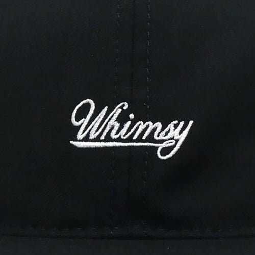 WHIMSY CAP< ウィムジー キャップ SMALL LOGO BLACK スケートボード スケボー 4