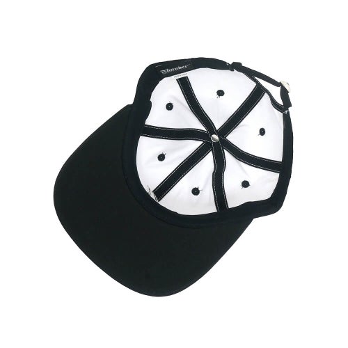 THUNDER CAP サンダー キャップ BOLT SCRIPT STRAPBACK WHITE/BLACK スケートボード スケボー 3