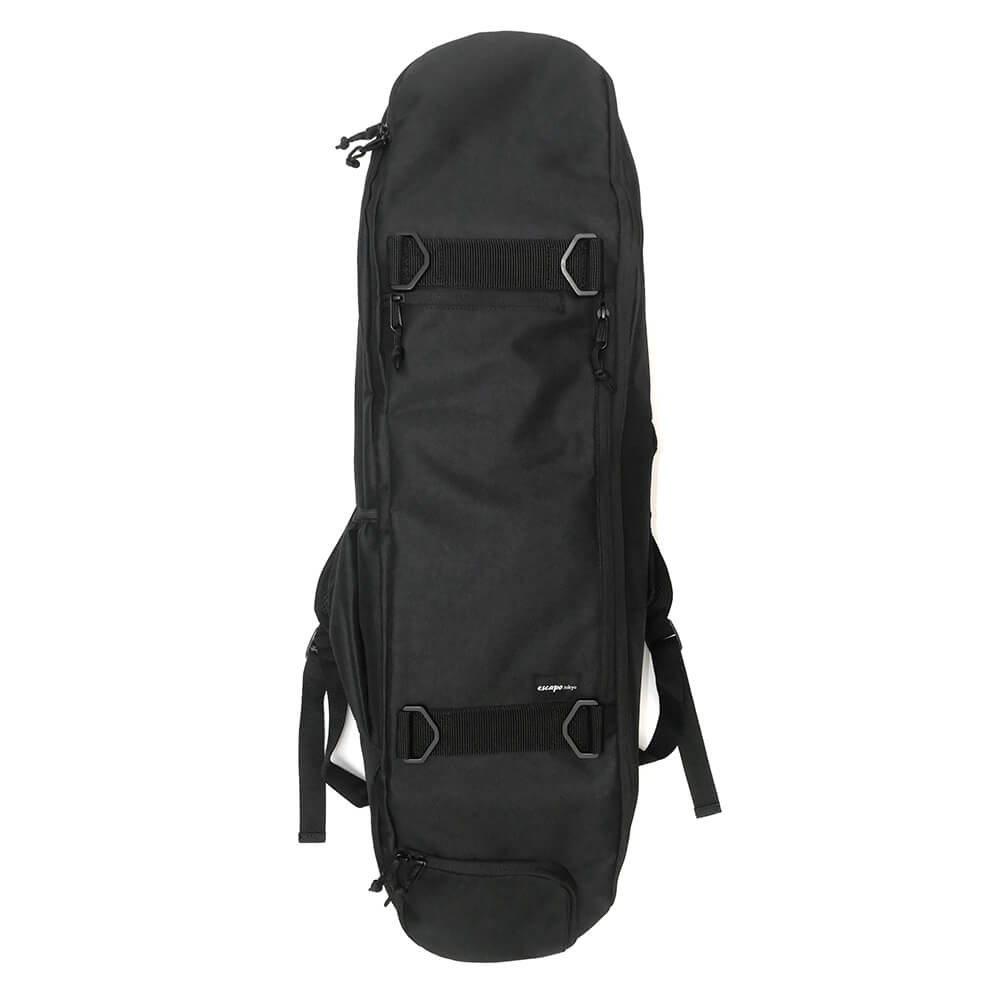 スケートボード収納可能 ESCAPO.TOKYO SKATE BAG エスカポ バッグ バックパック リュック E26 BLACK/BLACK スケートボード スケボー 2
