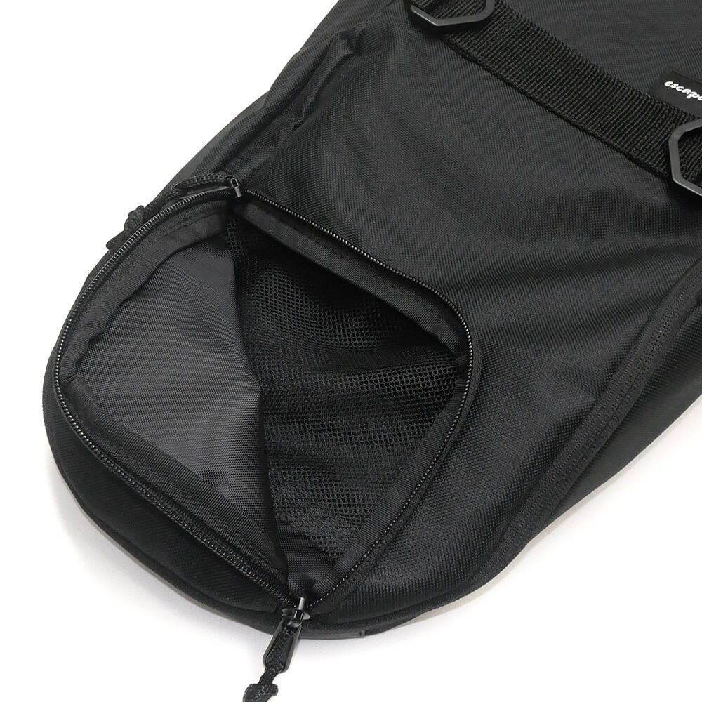 スケートボード収納可能 ESCAPO.TOKYO SKATE BAG エスカポ バッグ バックパック リュック E26 BLACK/BLACK スケートボード スケボー 6