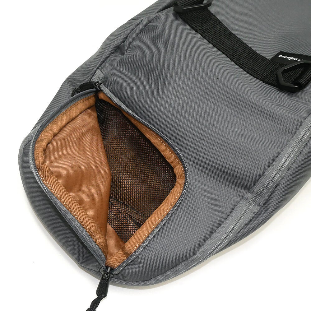スケートボード収納可能 ESCAPO.TOKYO SKATE BAG エスカポ バッグ バックパック リュック E25 GREY/CAMEL スケートボード スケボー 6