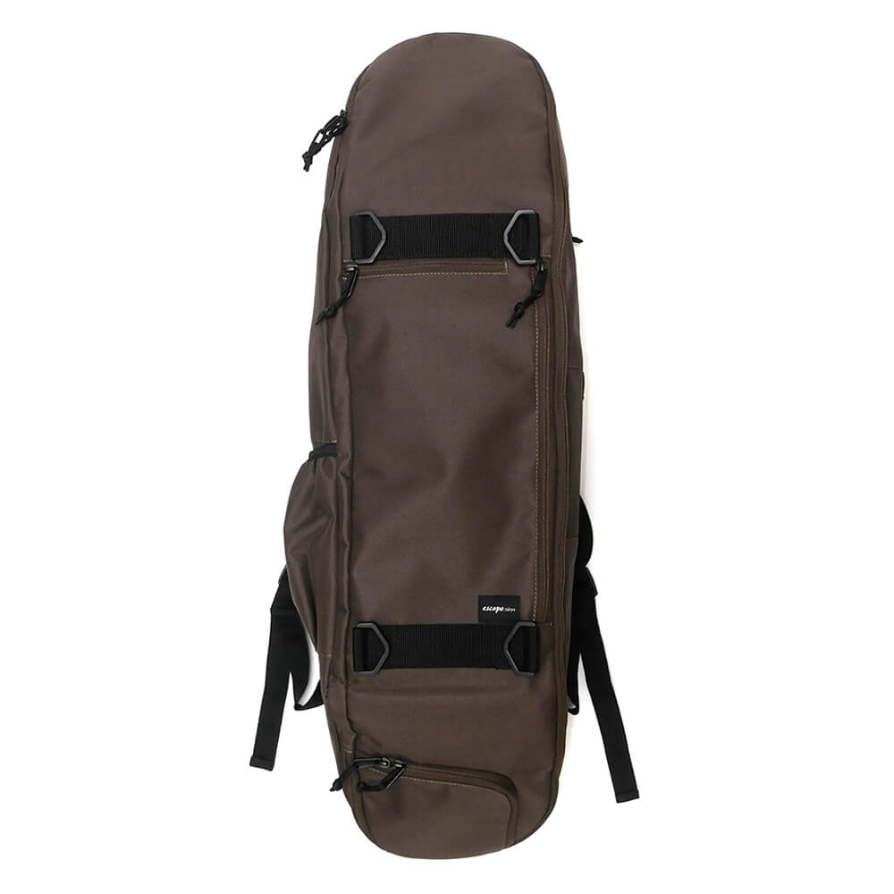 スケートボード収納可能 ESCAPO.TOKYO SKATE BAG エスカポ バッグ バックパック リュック E24 BROWN/OLIVE スケートボード スケボー 2