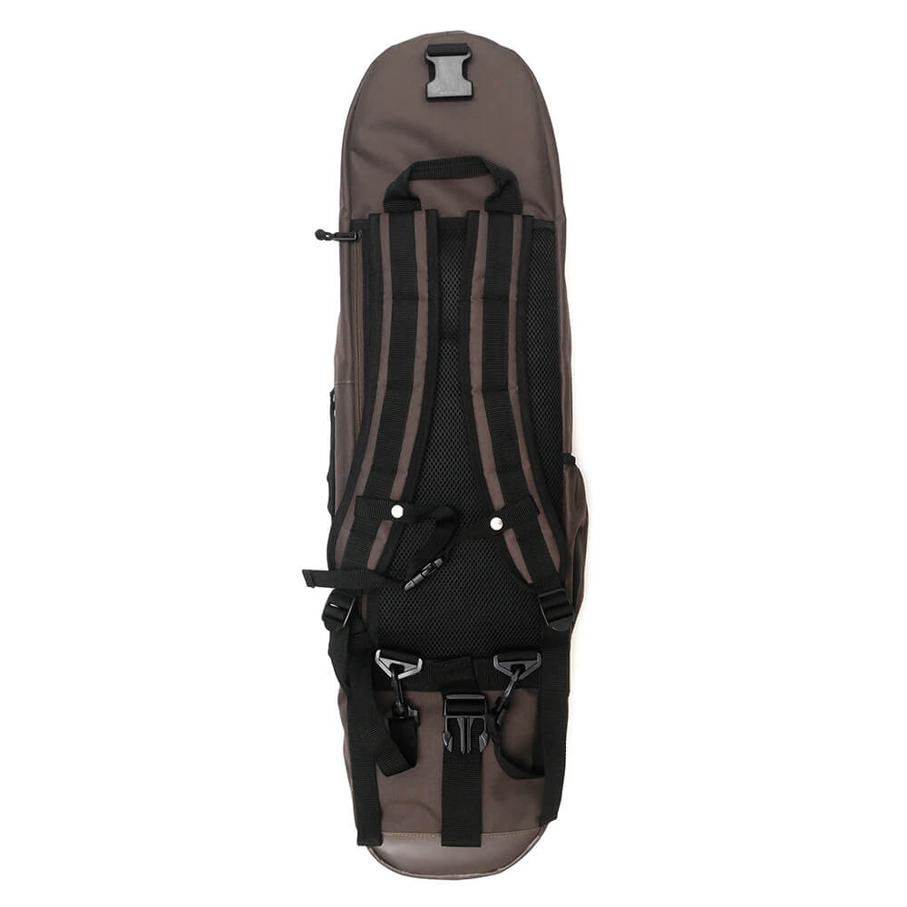 スケートボード収納可能 ESCAPO.TOKYO SKATE BAG エスカポ バッグ バックパック リュック E24 BROWN/OLIVE スケートボード スケボー 3