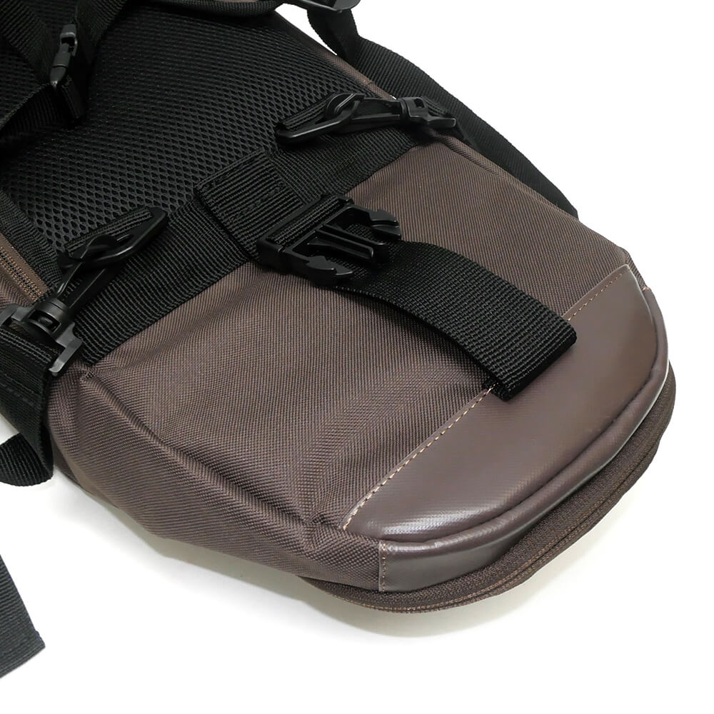 スケートボード収納可能 ESCAPO.TOKYO SKATE BAG エスカポ バッグ バックパック リュック E24 BROWN/OLIVE スケートボード スケボー 7