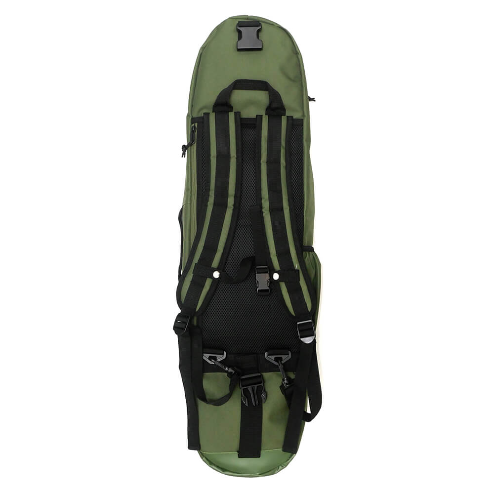 スケートボード収納可能 ESCAPO.TOKYO SKATE BAG エスカポ バッグ バックパック リュック E23 OLIVE/GREY スケートボード スケボー 3