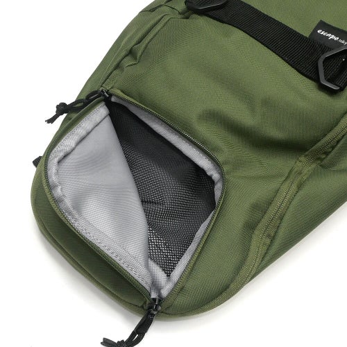 スケートボード収納可能 ESCAPO.TOKYO SKATE BAG エスカポ バッグ バックパック リュック E23 OLIVE/GREY スケートボード スケボー 6