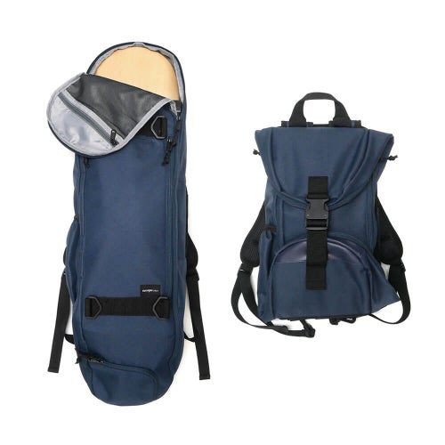 スケートボード収納可能 ESCAPO.TOKYO SKATE BAG エスカポ バッグ バックパック リュック E22 NAVY/GREY スケートボード スケボー 1