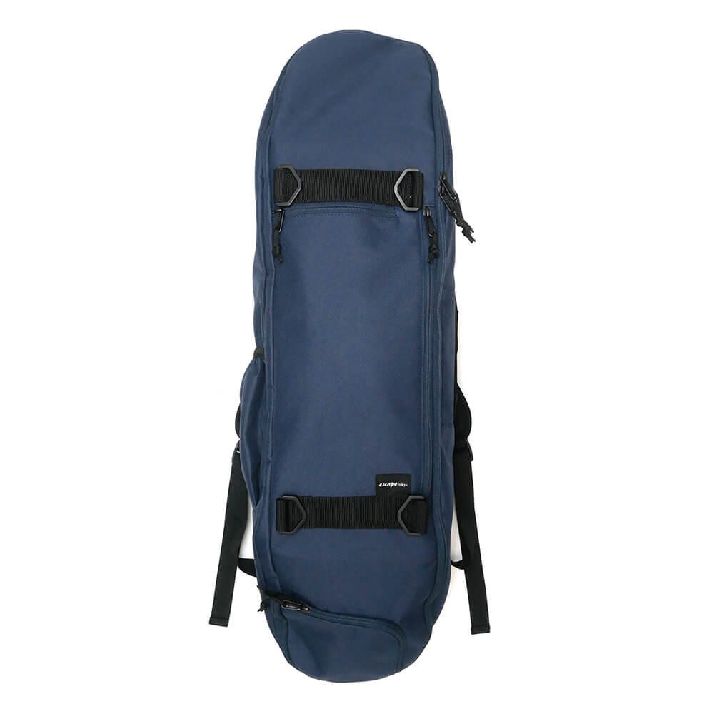 スケートボード収納可能 ESCAPO.TOKYO SKATE BAG エスカポ バッグ バックパック リュック E22 NAVY/GREY スケートボード スケボー 2