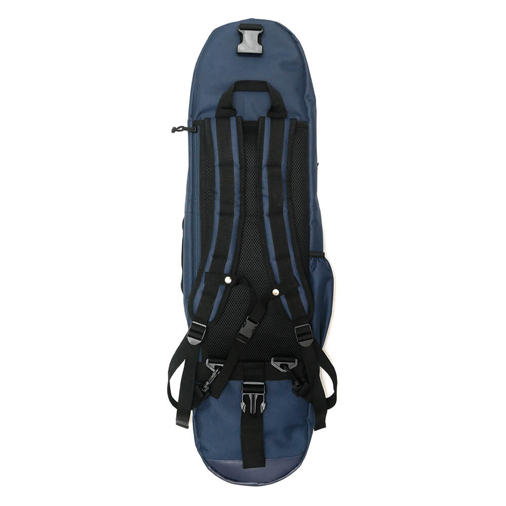 スケートボード収納可能 ESCAPO.TOKYO SKATE BAG エスカポ バッグ バックパック リュック E22 NAVY/GREY スケートボード スケボー 3