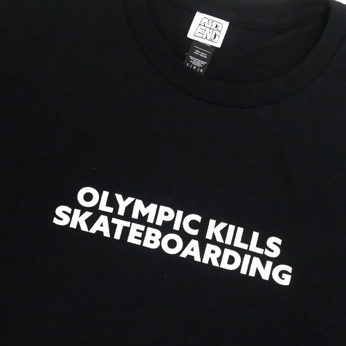 NO END T-SHIRT ノーエンド Tシャツ KILLS BLACK スケートボード スケボー 1