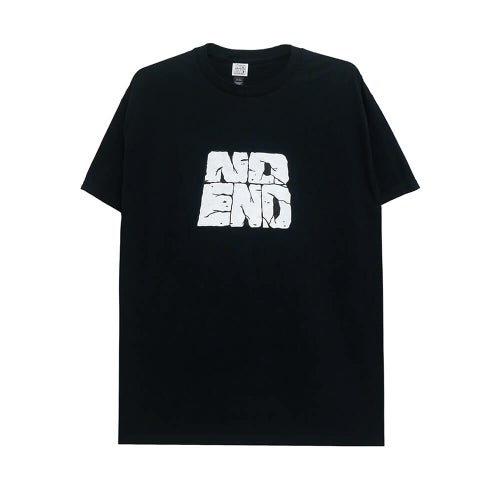 NO END T-SHIRT ノーエンド Tシャツ<br> LOGO BLACK スケートボード スケボー