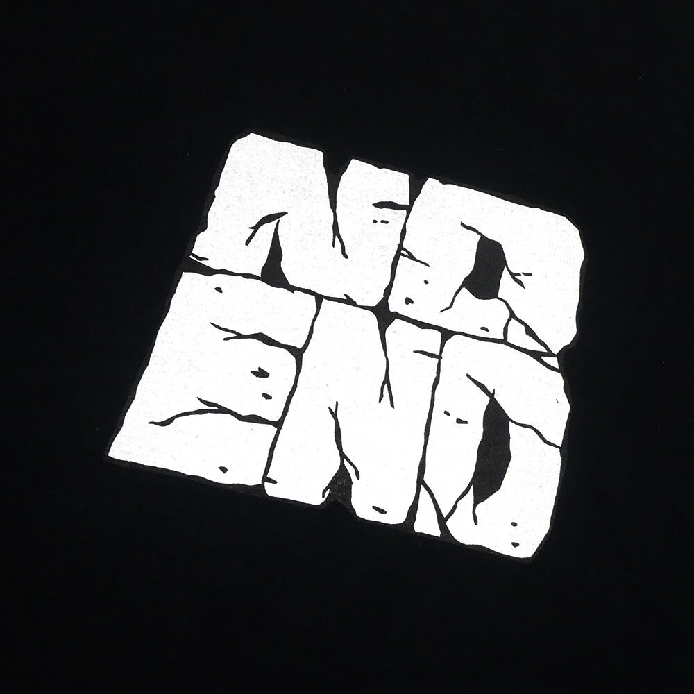 NO END T-SHIRT ノーエンド Tシャツ<br> LOGO BLACK スケートボード スケボー 1