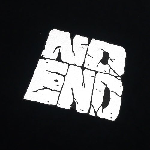 NO END T-SHIRT ノーエンド Tシャツ<br> LOGO BLACK スケートボード スケボー 1