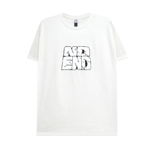 NO END T-SHIRT ノーエンド Tシャツ LOGO WHITE スケートボード スケボー 
