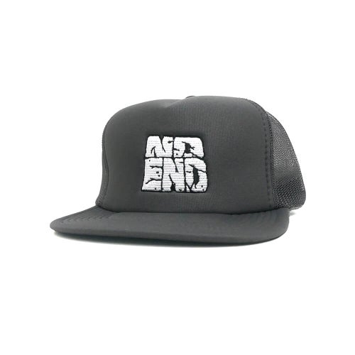 NO END MESHCAP ノーエンド メッシュキャップ  LOGO MESH  CHARCOAL スケートボード スケボー 