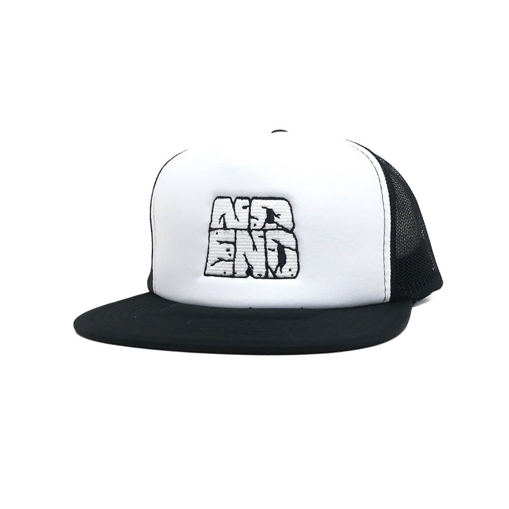 NO END MESHCAP ノーエンド メッシュキャップ LOGO MESH BLACK  スケートボード スケボー 