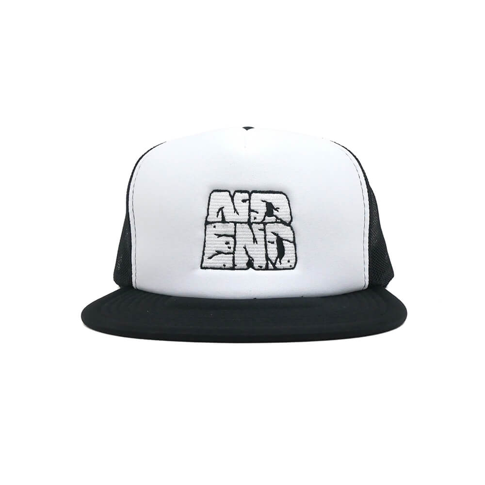 NO END MESHCAP ノーエンド メッシュキャップ LOGO MESH BLACK  スケートボード スケボー 1