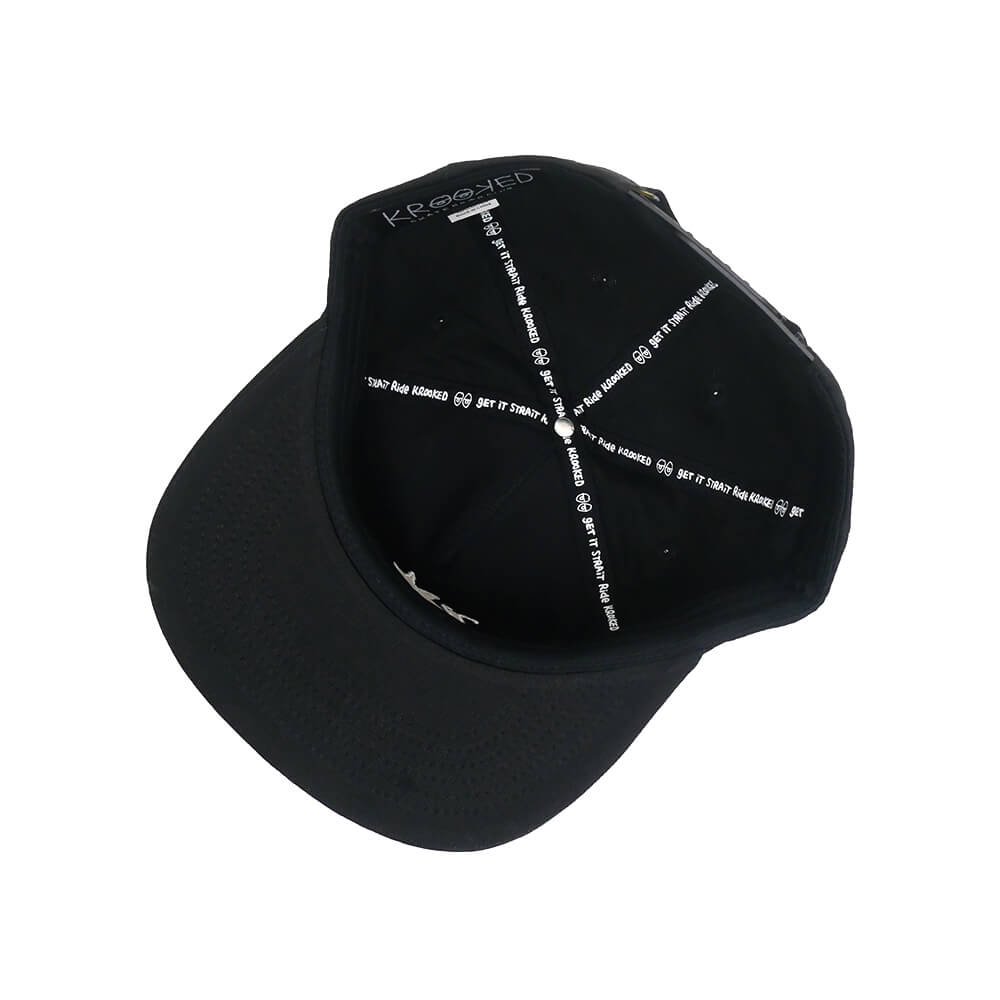 KROOKED CAP クルキッド  キャップ  TARRAGON SNAPBACK  BLACK  スケートボード スケボー 3