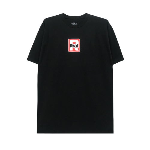 REAL T-SHIRT リアル Tシャツ  RADIUSED  BLACK  スケートボード スケボー 