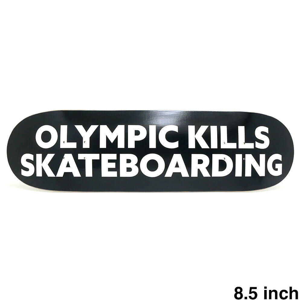 NO END DECK ノーエンド デッキ TEAM KILLS BLACK 8.5 スケートボード スケボー 1
