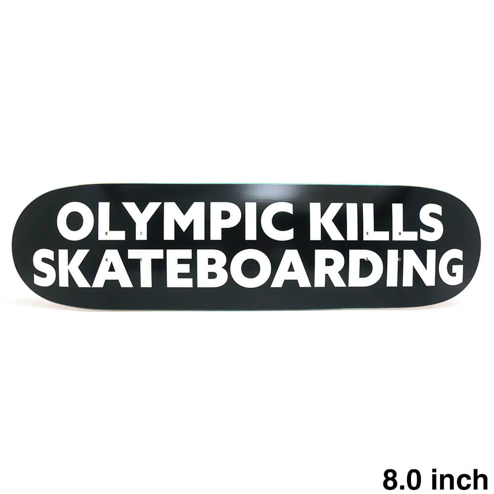 NO END DECK ノーエンド デッキ TEAM KILLS BLACK 8.0 スケートボード スケボー 1