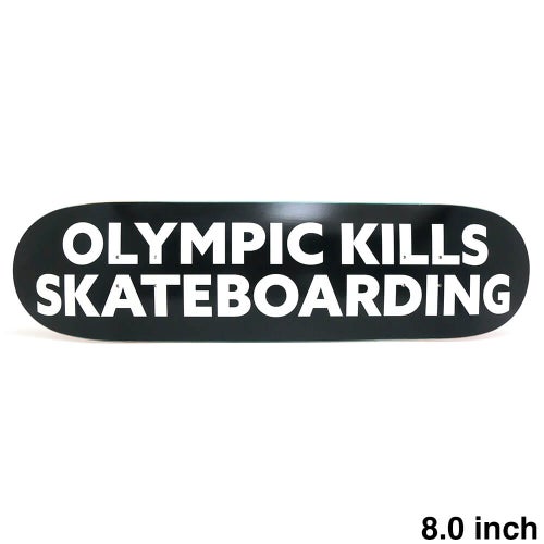 NO END DECK ノーエンド デッキ TEAM KILLS BLACK 8.0 スケートボード スケボー 1