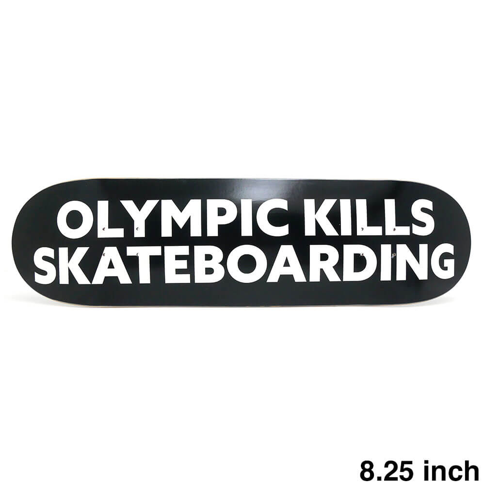 NO END DECK ノーエンド デッキ TEAM KILLS BLACK 8.25 スケートボード スケボー 1