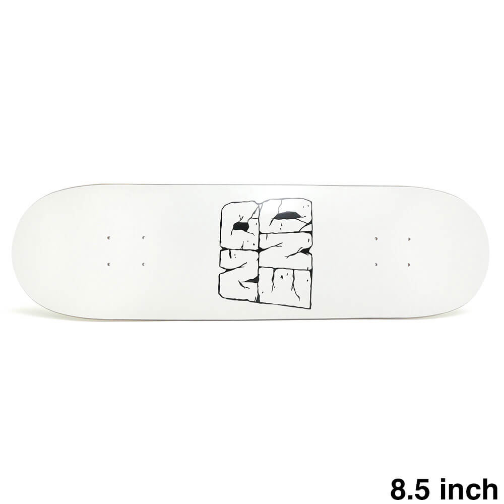 NO END DECK ノーエンド デッキ TEAM LOGO WHITE 8.5 スケートボード スケボー 1