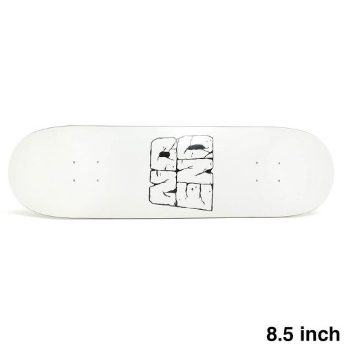 NO END DECK ノーエンド デッキ TEAM LOGO WHITE 8.5 スケートボード スケボー 1