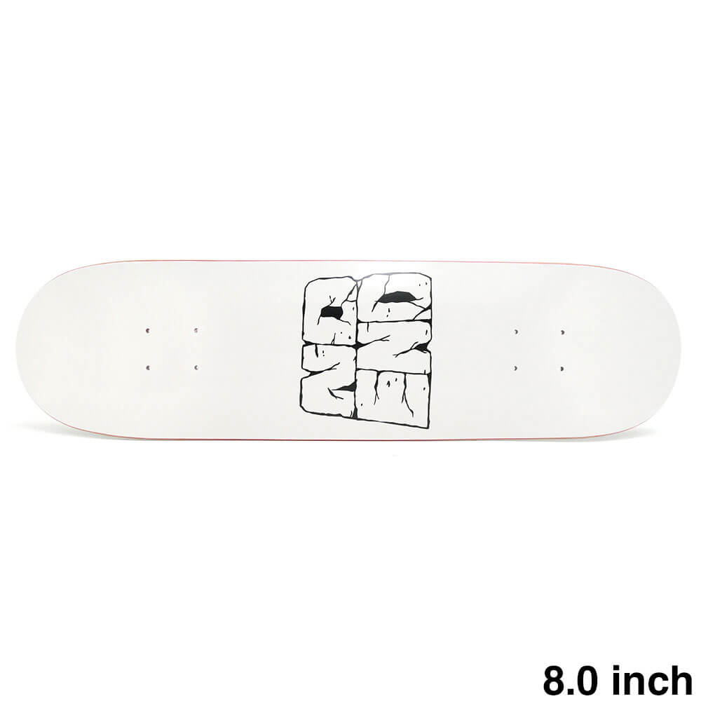 NO END DECK ノーエンド デッキ TEAM LOGO WHITE 8.0 スケートボード スケボー 1