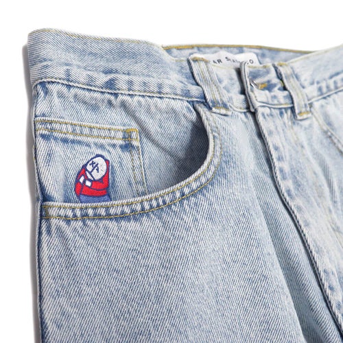 POLAR JEANS  ポーラー パンツ ジーンズ ビッグボーイ オージー  BIG BOY OG  LIGHT BLUE  スケートボード スケボー 1