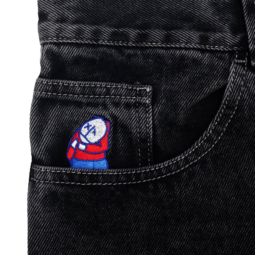 POLAR JEANS  ポーラー  パンツ ジーンズ ビッグボーイ  BIG BOY DIRTY BLACK  スケートボード スケボー 7